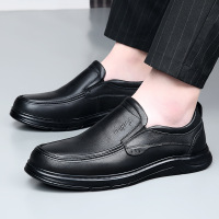 头层牛皮男鞋休闲鞋春秋季新款男士真皮高级感单鞋男式中老年皮鞋