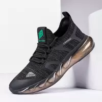 运动鞋男2026新款运动休闲鞋男透气飞织减震爆米花椰子鞋