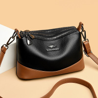 包包女包新款2026大气妈妈包斜挎包女时尚撞色单肩包女