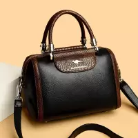 包包女包新款2026大气斜挎包中年女单肩包女撞色手提包女