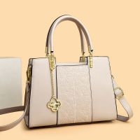 包包女包新款2026女包压花中年女士手提包大容量斜跨包女