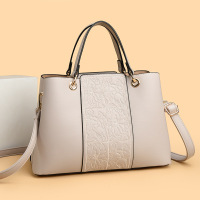 包包女包新款2026高档压花单肩包时尚大容量手提包女欧美