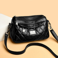 包包女包新款2026斜挎包女单肩包女绣线时尚多隔层小方包