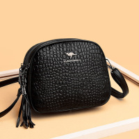 包包女包新款2026斜挎包女单肩包女鳄鱼纹中年女士小圆包