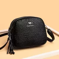 包包女包新款2026斜挎包女单肩包女鳄鱼纹中年女士小圆包