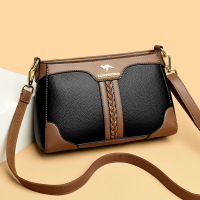 包包女包新款2026斜挎包女多隔层时尚撞色妈妈包单肩包女