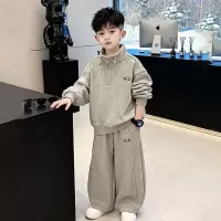 儿童装男童春秋款套装2026新款春装运动男孩大童春季卫衣酷帅气潮
