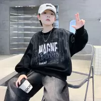 儿童装男童春装卫衣2026新款春秋款中大童春季洋气男孩上衣潮