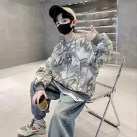 儿童装男童春装卫衣2026新款春秋款男孩洋气上衣中大童打底衫