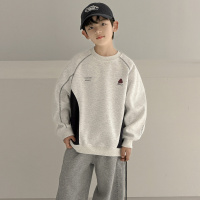 儿童装男童春装卫衣春秋款2026新款中大童男孩痞帅春季帅气上衣潮