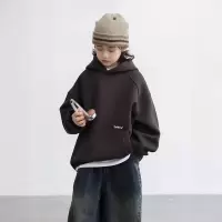 儿童装男童春装连帽卫衣2026新款春秋款中大童洋气秋季男孩上衣潮