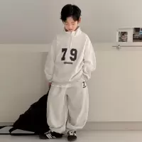 男童春季套装儿童运动卫衣2026春秋新款中大童装春装两件套潮男孩