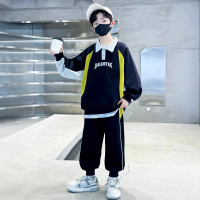 男童春装卫衣套装2026新款春季中大童儿童男孩POLO衫春秋款痞帅