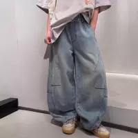 男童春季牛仔裤炸街2026新款大童装春装潮男孩儿童春秋款裤子痞帅