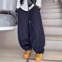 童装儿童牛仔裤帅气2026新款中大童男童裤子宽松男孩潮酷痞帅长裤