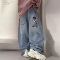 儿童装男童春装裤子2026新款中大童春秋款男孩长裤春季直筒牛仔裤