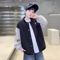 儿童装男童春秋款棒球服外套2026新款春装中大童男孩春季痞帅气潮