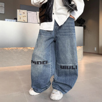 儿童装男童春秋款牛仔裤子2026新款中大童男孩春装休闲春季长裤潮