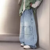 儿童装男童春秋款牛仔裤子2026新款中大童男孩春装春季休闲长裤潮