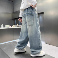 儿童装男童春秋款牛仔裤子2026新款休闲中大童春装男孩长裤春季潮