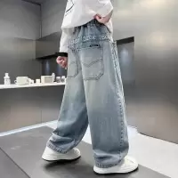 儿童装男童春秋款牛仔裤子2026新款休闲中大童春装男孩长裤春季潮