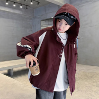 儿童装男童春装外套2026新款男孩春季炸街上衣中大童春秋款冲锋衣