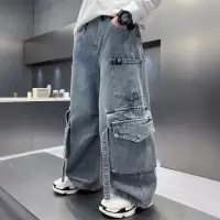 儿童装男童春装工装牛仔裤2026新款中大童春秋款春季裤子男孩长裤