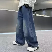儿童装男童春装裤子2026新款男孩痞帅牛仔裤春季长裤中大童春秋款