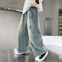 儿童装男童牛仔裤子春秋款2026新款长裤中大童男孩春装休闲春季潮