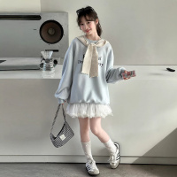 女童卫衣春秋款2026新款女大童披肩上衣初中生儿童春装洋气衣服潮