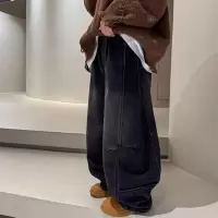 男童春秋款裤子2026新款大童春季男孩帅气时髦直筒儿童春装牛仔裤