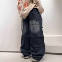 男童春装工装裤子2026新款中大童长裤春秋款男孩春季牛仔裤潮