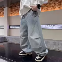 男童春装牛仔裤2026新款儿童裤子春秋款宽松中大童直筒裤春季