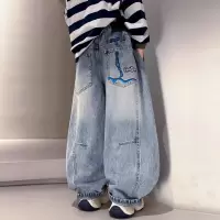 男童春装牛仔裤2026新款男孩中大童时髦春秋款男孩裤子儿童裤