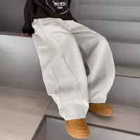 男童春装牛仔裤痞帅风裤2026新款中大儿童洋气韩版春秋款裤子