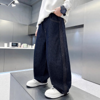男童牛仔裤春秋款2026新款大男孩休闲裤春装儿童装春季阔腿裤子潮
