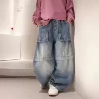 男童牛仔裤春秋款2026新款男孩春装休闲裤子中大儿童装痞帅裤