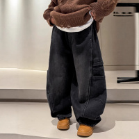 男童牛仔裤春秋款2026新款男孩春装休闲裤子中大儿童装痞帅裤