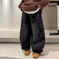 男童牛仔裤春秋款2026新款男孩春装休闲裤子中大儿童装痞帅裤