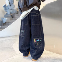 男童牛仔裤春装痞帅2026新款大童装长裤潮酷男孩儿童春季裤子炸街