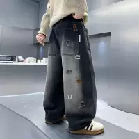 男童裤子春秋款2026新款春装牛仔裤中大儿童男孩直筒长裤潮酷宽松