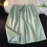 冰丝短裤男女薄款夏季新款港风宽松型时尚潮流五分阔腿裤