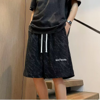 夏季新款美式短裤男潮牌薄款设计感小众宽松大码运动裤