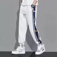 百搭休闲裤男宽松直筒休闲裤2026潮男束脚裤子百搭