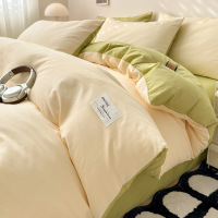 100全棉纯棉被套单件150x200x230宿舍被罩单双人四件套简约风床品