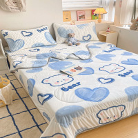 2026新款夏季冰丝床上四件套夏天乳胶凉席被套床单床品凉感三件套