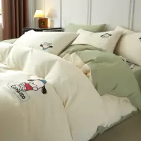全棉床上四件套2026新款纯棉被套床单被罩宿舍床笠三件套