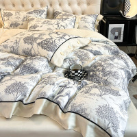 夏季冰丝四件套轻奢高档水洗天丝床单被套凉感床上用品2026新款