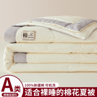 新疆全棉棉花夏被空调被夏凉被薄款可机洗纯棉被子春秋被棉被被芯