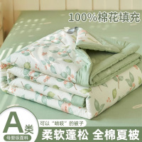 新疆纯棉花夏凉被纯棉全棉空调被夏被四件套夏季薄被子可机洗水洗